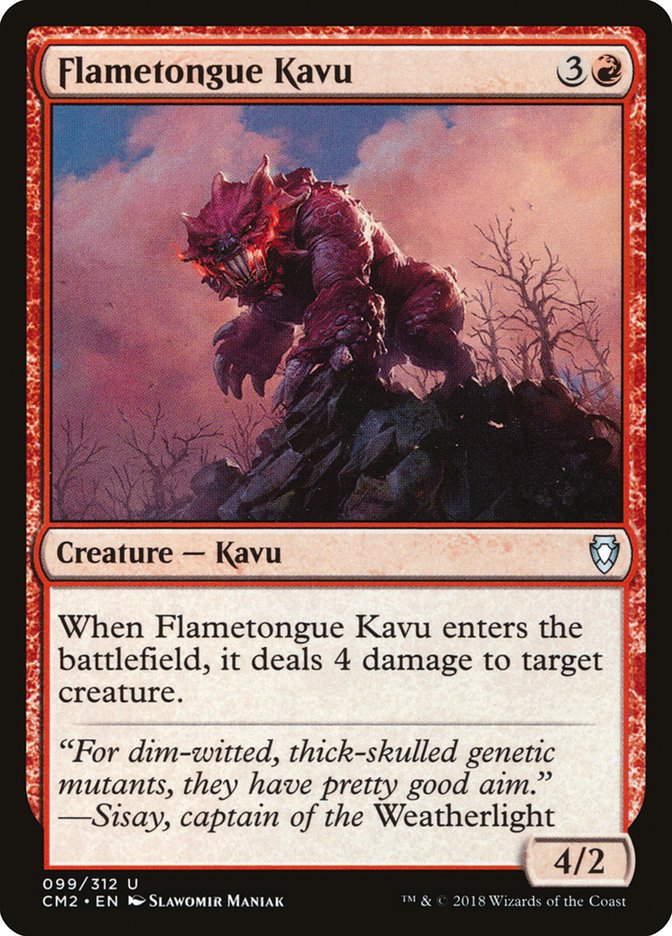 Flametongue Kavu [Commander Anthology Volume II] | Play N Trade Winnipeg