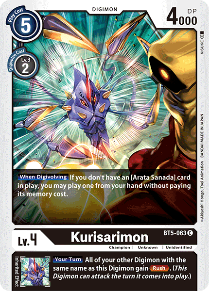 Kurisarimon [BT5-063] [Battle of Omni] | Play N Trade Winnipeg