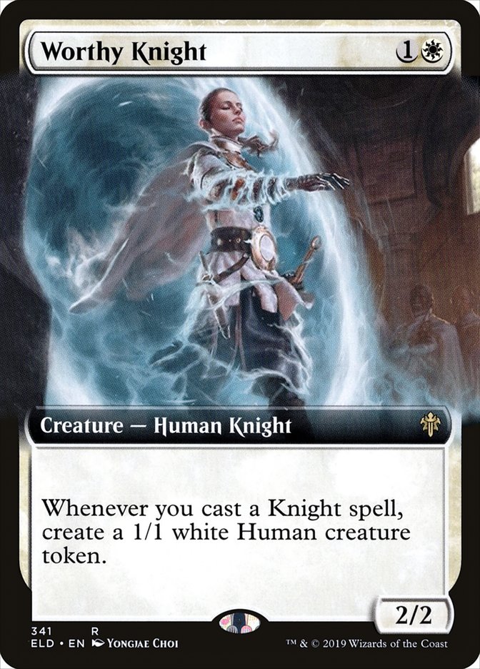 Worthy Knight (Extended) [Throne of Eldraine] | Play N Trade Winnipeg