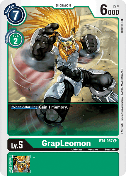 GrapLeomon [BT4-057] [Great Legend] | Play N Trade Winnipeg