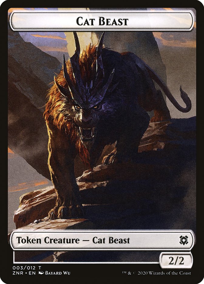 Cat Beast [Zendikar Rising Tokens] | Play N Trade Winnipeg