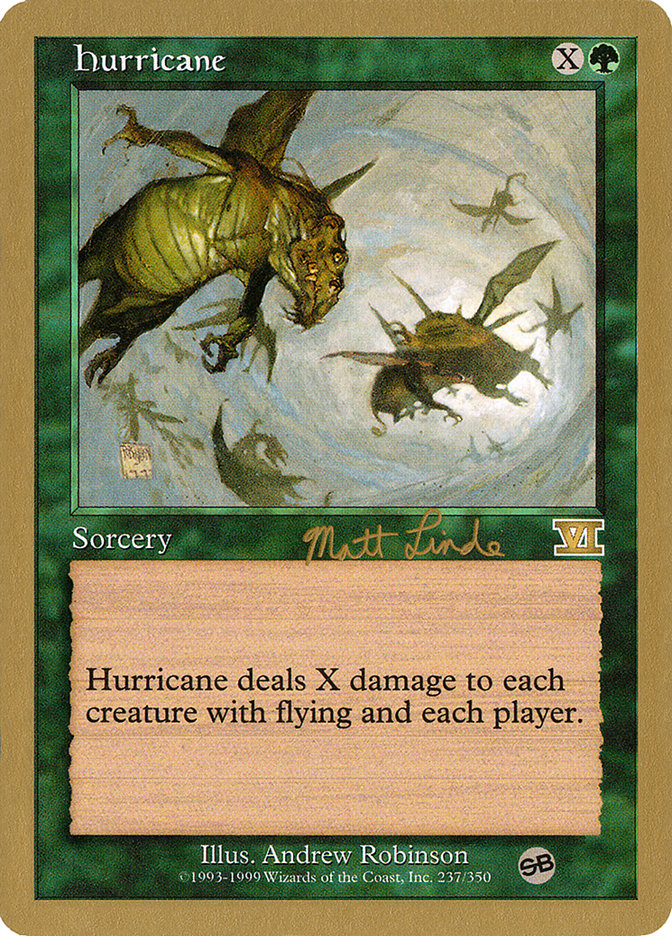 Hurricane (Matt Linde) (SB) [World Championship Decks 1999] | Play N Trade Winnipeg