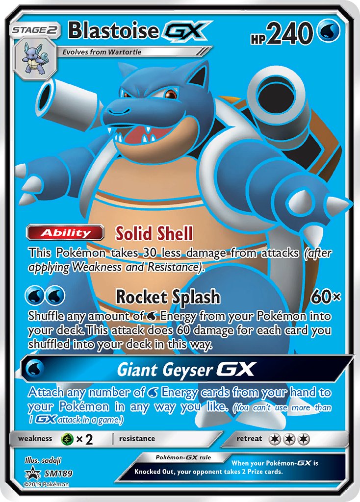 Blastoise GX (SM189) [Sun & Moon: Black Star Promos] | Play N Trade Winnipeg