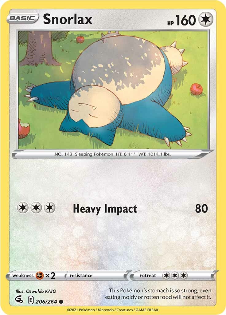 Snorlax (206/264) [Sword & Shield: Fusion Strike] | Play N Trade Winnipeg