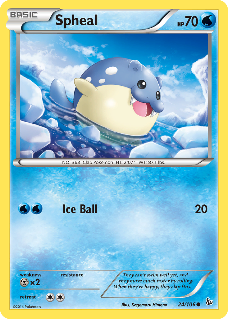 Spheal (24/106) [XY: Flashfire] | Play N Trade Winnipeg