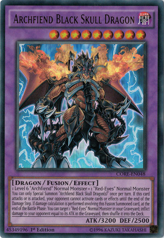 Archfiend Black Skull Dragon [CORE-EN048] Ultra Rare | Play N Trade Winnipeg