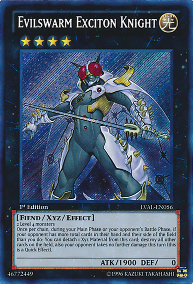 Evilswarm Exciton Knight [LVAL-EN056] Secret Rare | Play N Trade Winnipeg