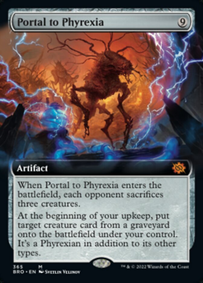 Portal to Phyrexia (Extended Art) [The Brothers' War] | Play N Trade Winnipeg