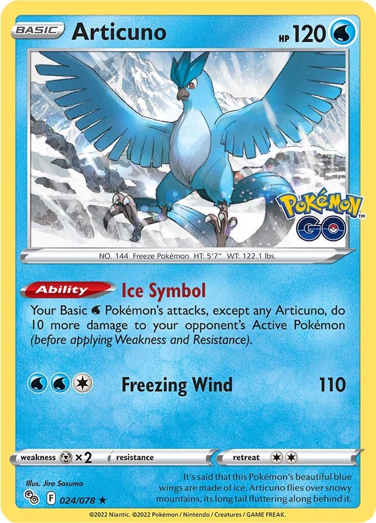 Articuno (024/078) [Pokémon GO] | Play N Trade Winnipeg