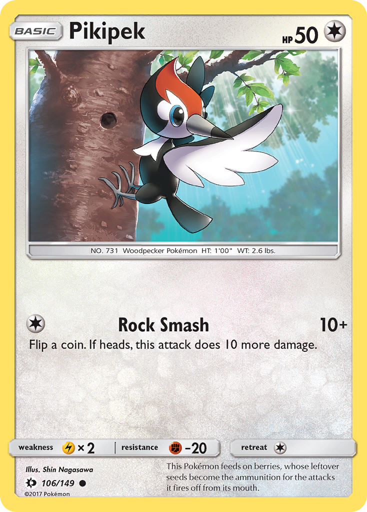 Pikipek (106/149) [Sun & Moon: Base Set] | Play N Trade Winnipeg