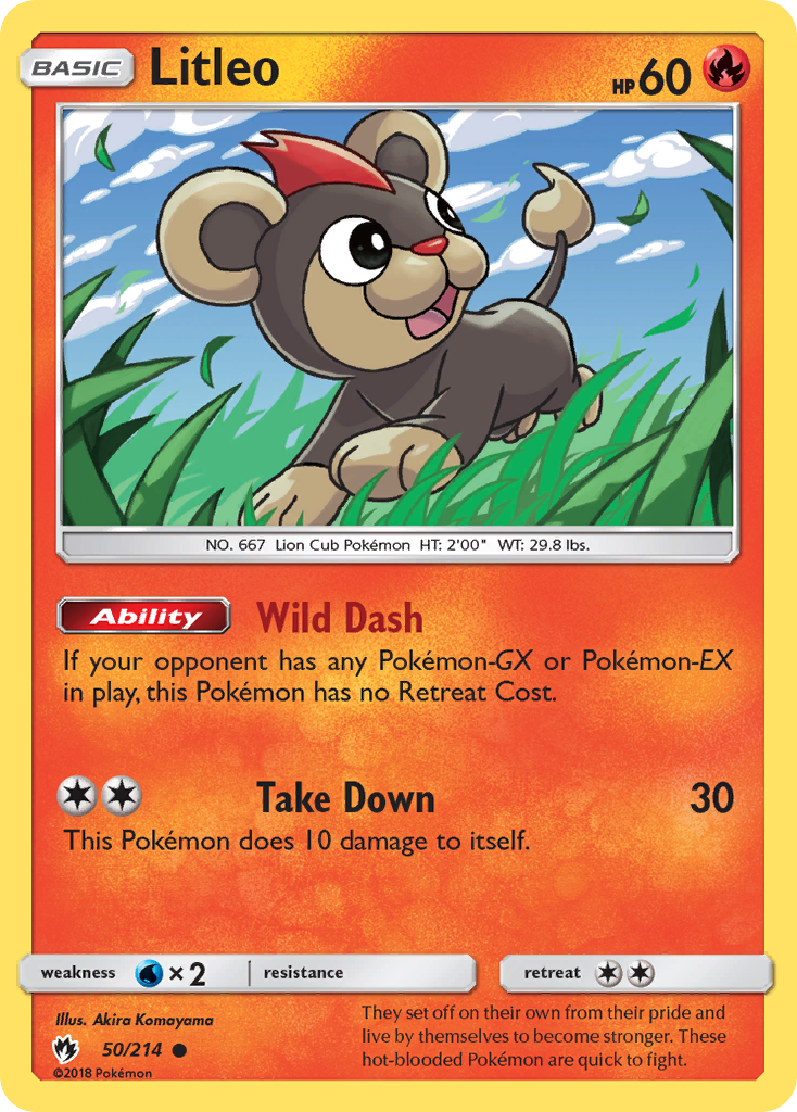 Litleo (50/214) [Sun & Moon: Lost Thunder] | Play N Trade Winnipeg