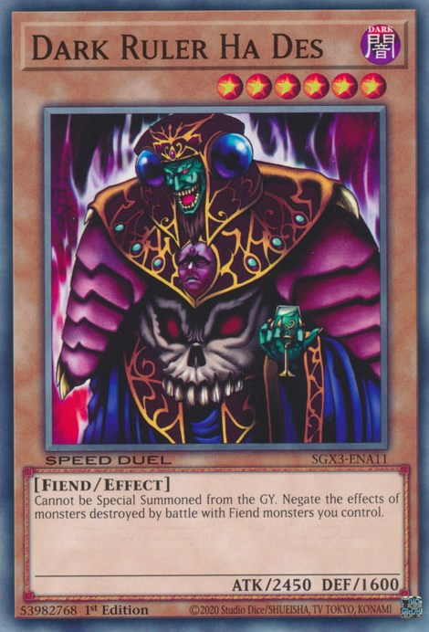 Dark Ruler Ha Des [SGX3-ENA11] Common | Play N Trade Winnipeg