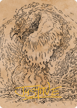 Nemesis Phoenix Art Card (Gold-Stamped Signature) [Commander Legends: Battle for Baldur's Gate Art Series] | Play N Trade Winnipeg