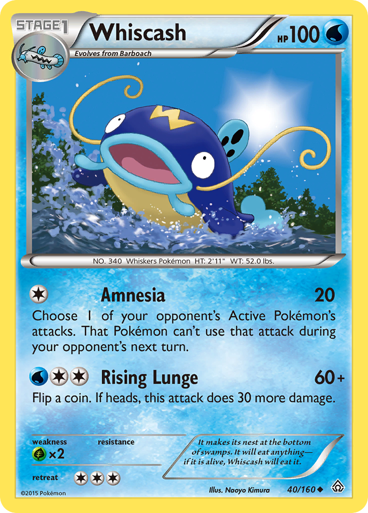 Whiscash (40/160) [XY: Primal Clash] | Play N Trade Winnipeg