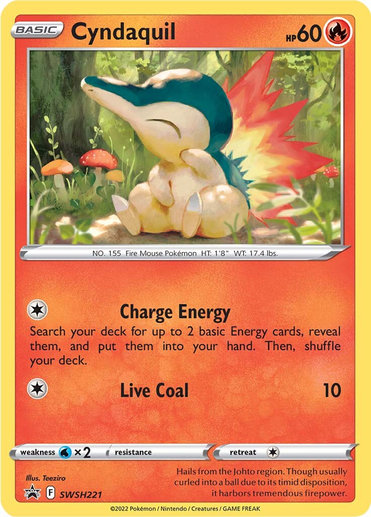 Cyndaquil (SWSH221) [Sword & Shield: Black Star Promos] | Play N Trade Winnipeg