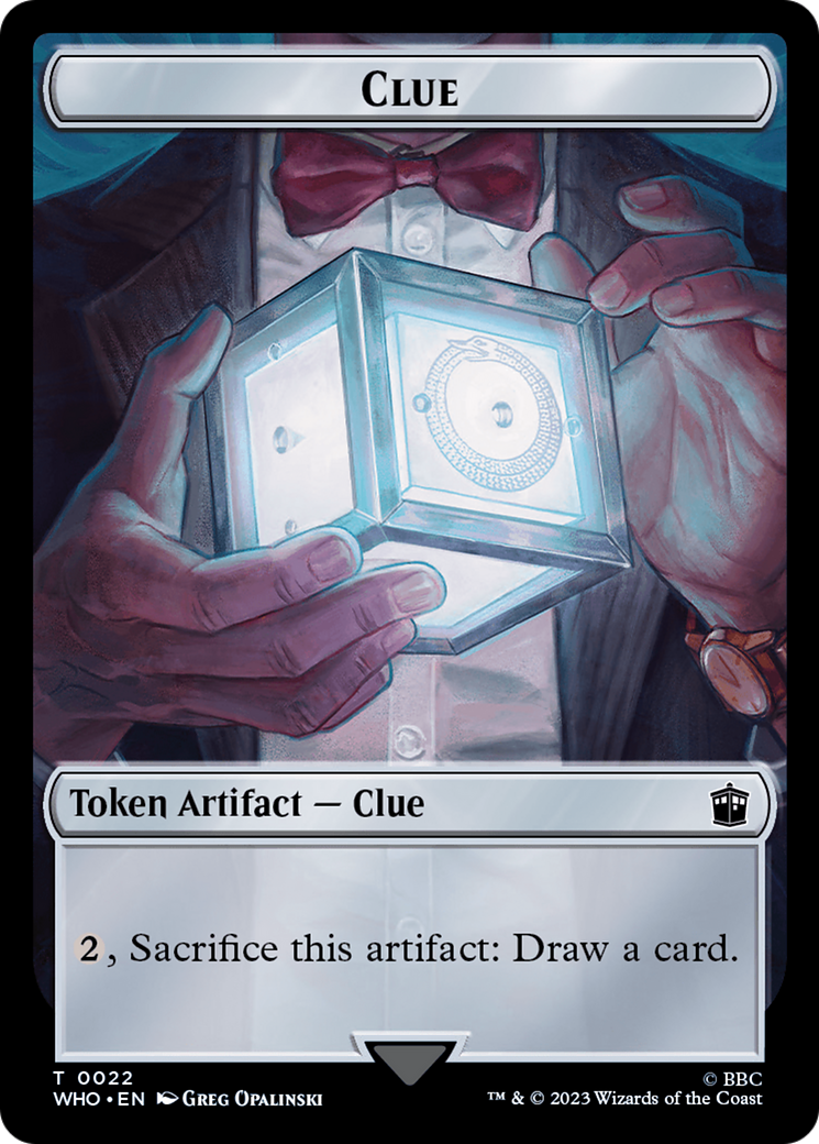 Human Noble // Clue (0022) Double-Sided Token [Doctor Who Tokens] | Play N Trade Winnipeg