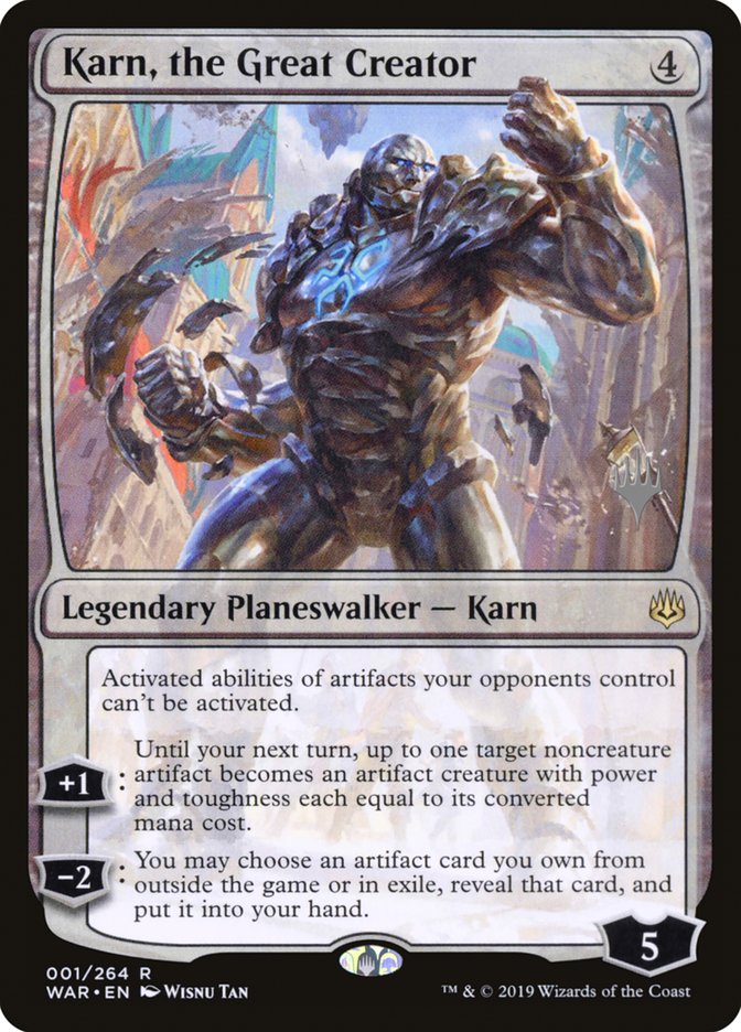 Karn, the Great Creator (Promo Pack) [War of the Spark Promos] | Play N Trade Winnipeg