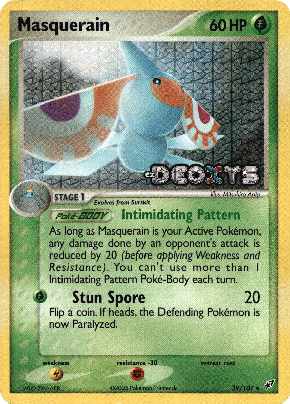 Masquerain (39/107) (Stamped) [EX: Deoxys] | Play N Trade Winnipeg