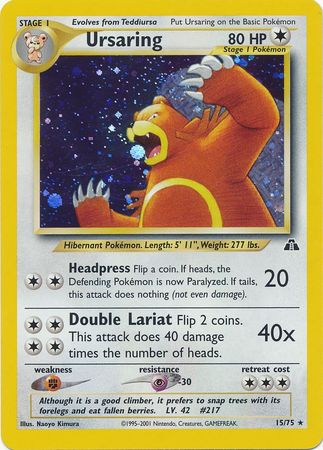 Ursaring (15/75) [Neo Discovery Unlimited] | Play N Trade Winnipeg