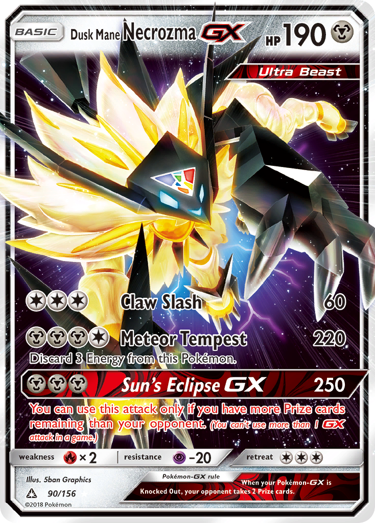 Dusk Mane Necrozma GX (90/156) [Sun & Moon: Ultra Prism] | Play N Trade Winnipeg