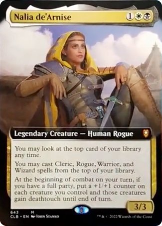 Nalia de'Arnise (Extended Art) [Commander Legends: Battle for Baldur's Gate] | Play N Trade Winnipeg