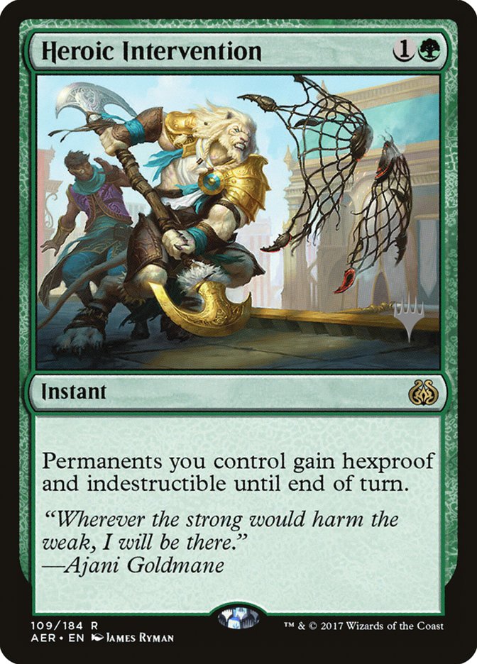 Heroic Intervention (Promo Pack) [Aether Revolt Promos] | Play N Trade Winnipeg