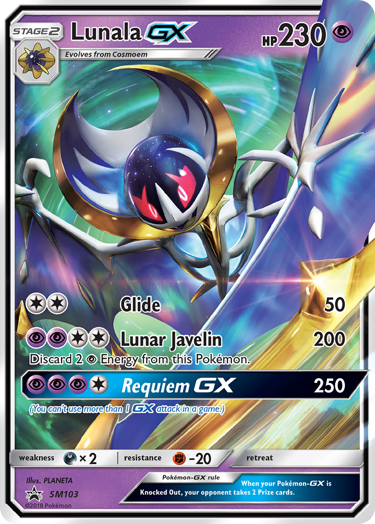 Lunala GX (SM103) [Sun & Moon: Black Star Promos] | Play N Trade Winnipeg