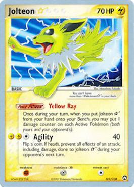 Jolteon Star (101/108) (Psychic Lock - Jason Klaczynski) [World Championships 2008] | Play N Trade Winnipeg