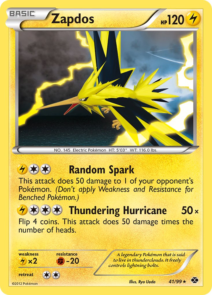 Zapdos (41/99) (Blister Exclusive) [Black & White: Next Destinies] | Play N Trade Winnipeg