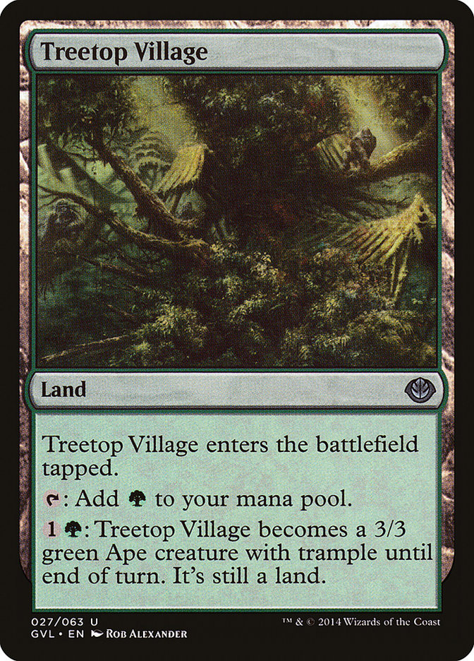 Treetop Village (Garruk vs. Liliana) [Duel Decks Anthology] | Play N Trade Winnipeg