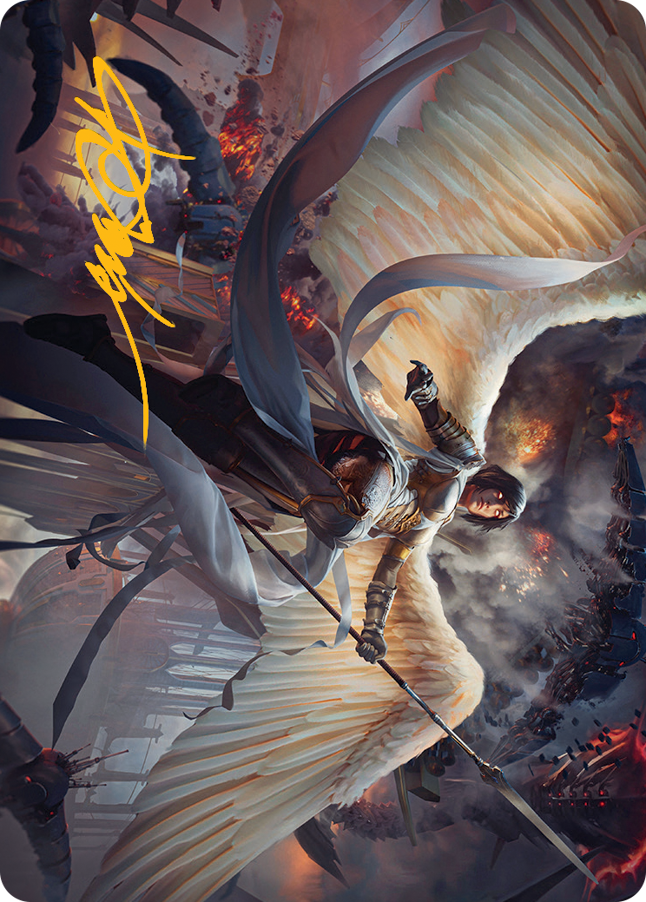 Serra Faithkeeper Art Card (Gold-Stamped Signature) [March of the Machine Art Series] | Play N Trade Winnipeg