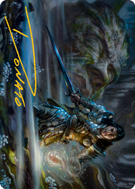 Carth the Lion Art Card (Gold-Stamped Signature) [Modern Horizons 2 Art Series] | Play N Trade Winnipeg