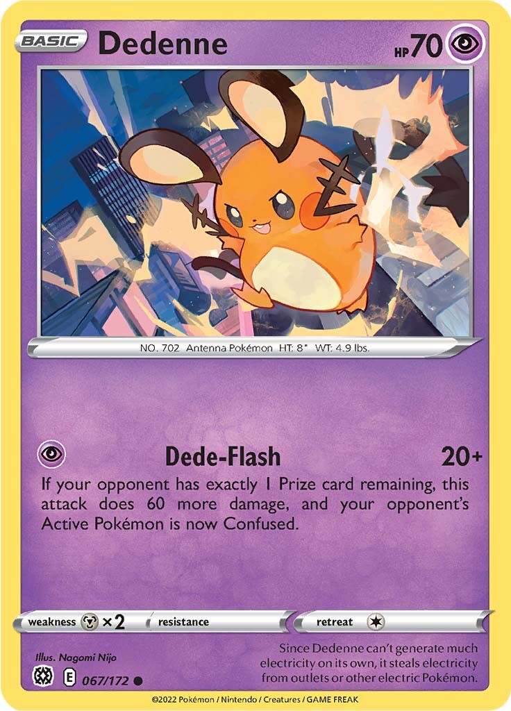 Dedenne (067/172) [Sword & Shield: Brilliant Stars] | Play N Trade Winnipeg