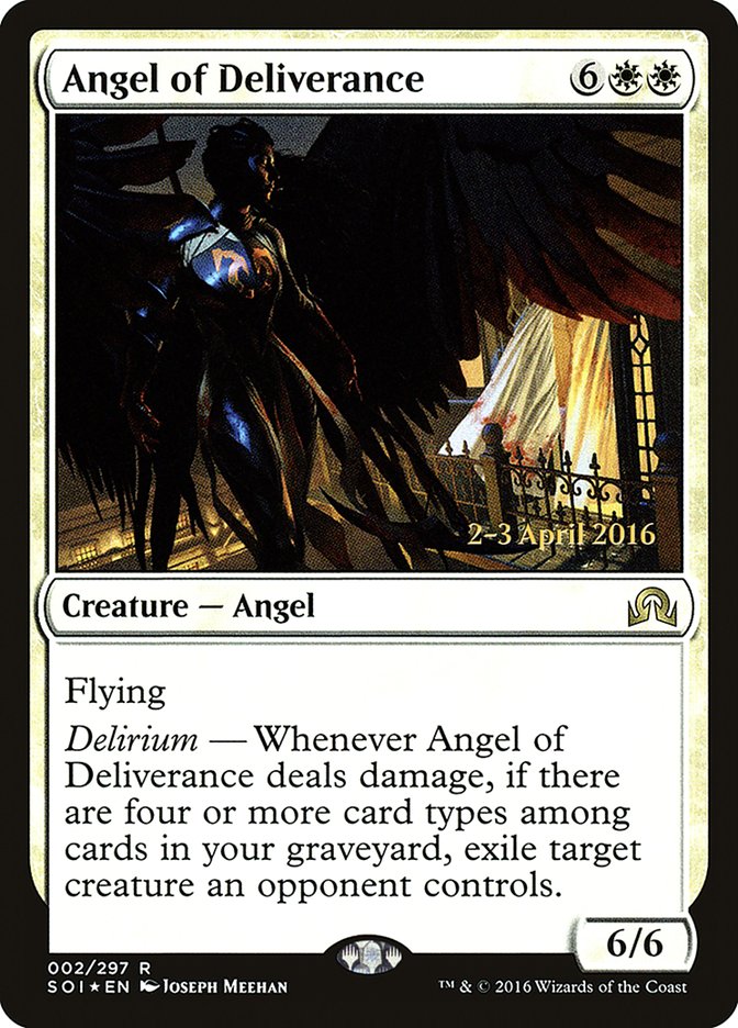 Angel of Deliverance [Shadows over Innistrad Prerelease Promos] | Play N Trade Winnipeg