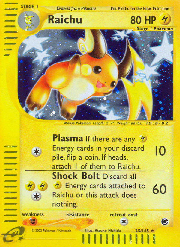 Raichu (25/165) [Expedition: Base Set] | Play N Trade Winnipeg