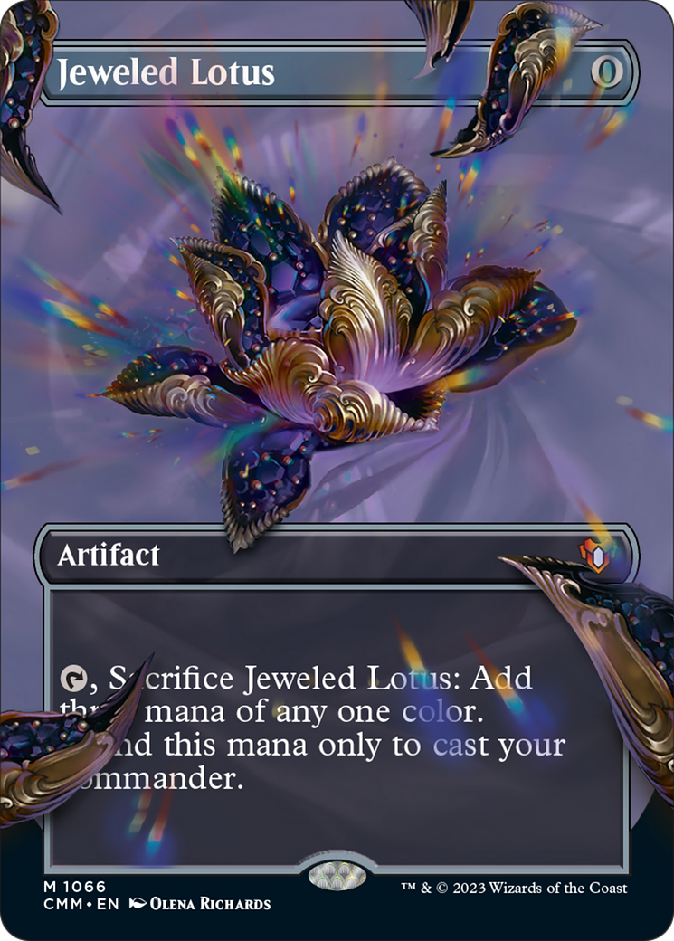 Jeweled Lotus (Borderless Textured Foil Frame Break) [Commander Masters] | Play N Trade Winnipeg