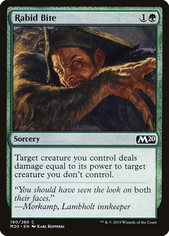 Rabid Bite [Core Set 2020] | Play N Trade Winnipeg