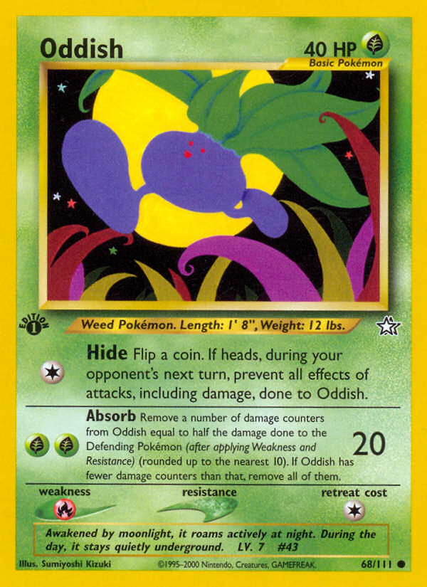 Oddish (68/111) [Neo Genesis 1st Edition] | Play N Trade Winnipeg