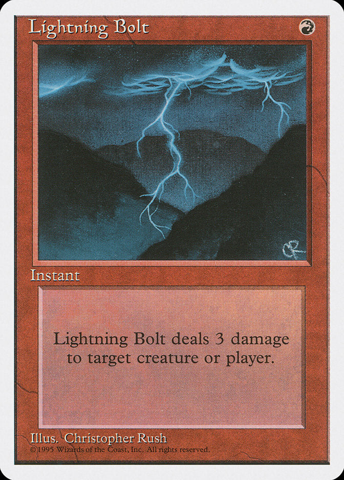 Lightning Bolt [Fourth Edition] | Play N Trade Winnipeg