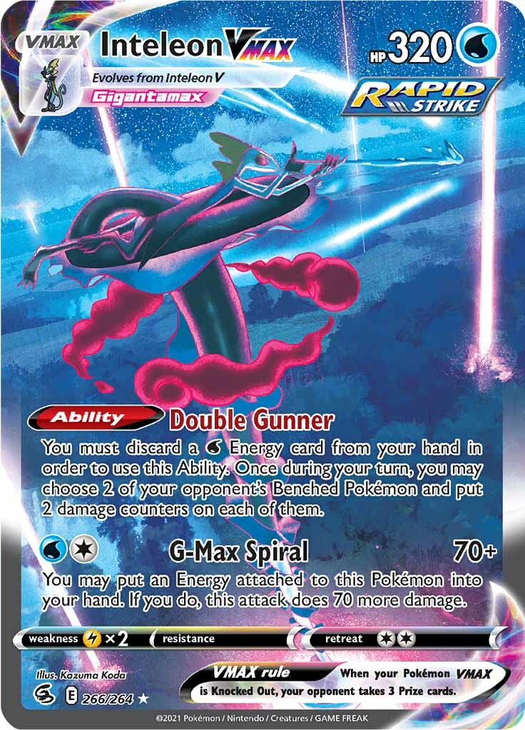 Inteleon VMAX (266/264) [Sword & Shield: Fusion Strike] | Play N Trade Winnipeg