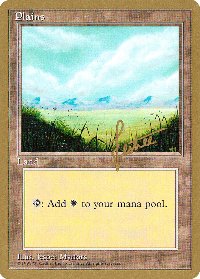 Plains (bl366) (Bertrand Lestree) [Pro Tour Collector Set] | Play N Trade Winnipeg