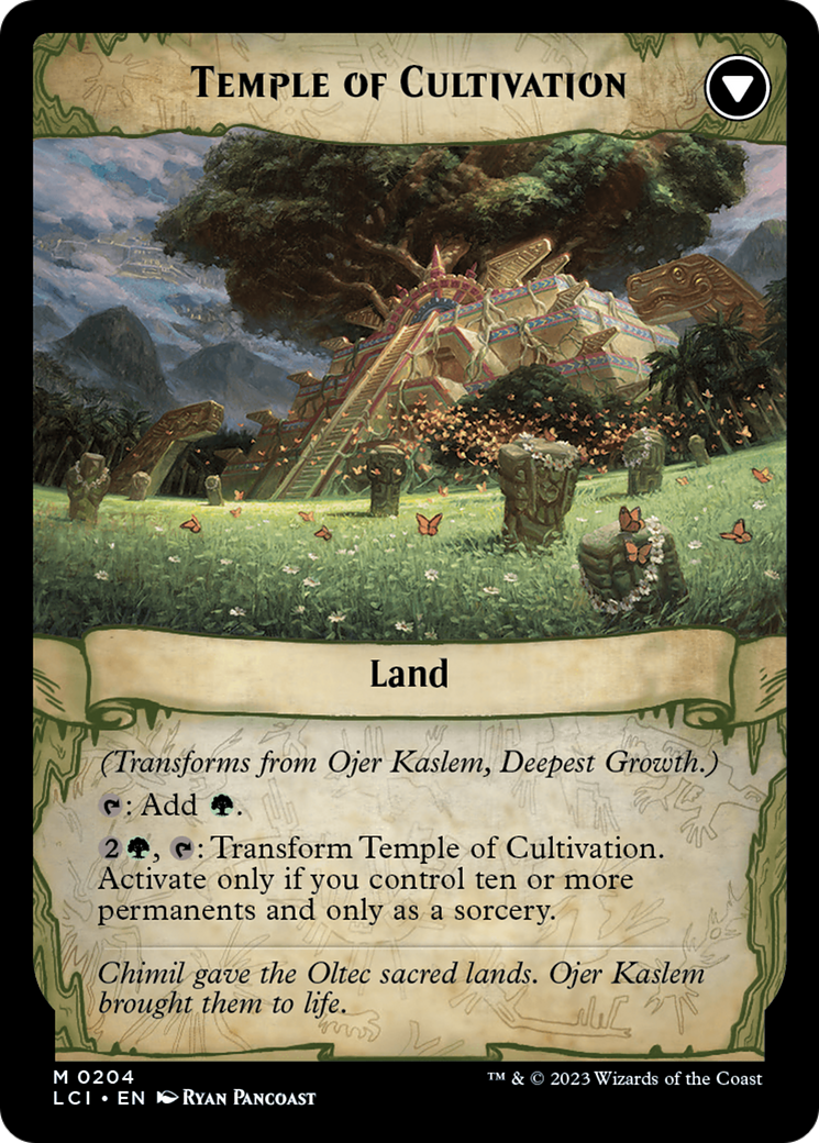 Ojer Kaslem, Deepest Growth // Temple of Cultivation [The Lost Caverns of Ixalan Prerelease Cards] | Play N Trade Winnipeg