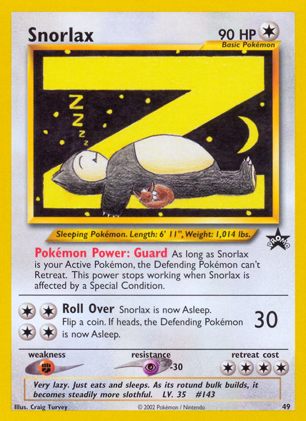 Snorlax (49) [Wizards of the Coast: Black Star Promos] | Play N Trade Winnipeg