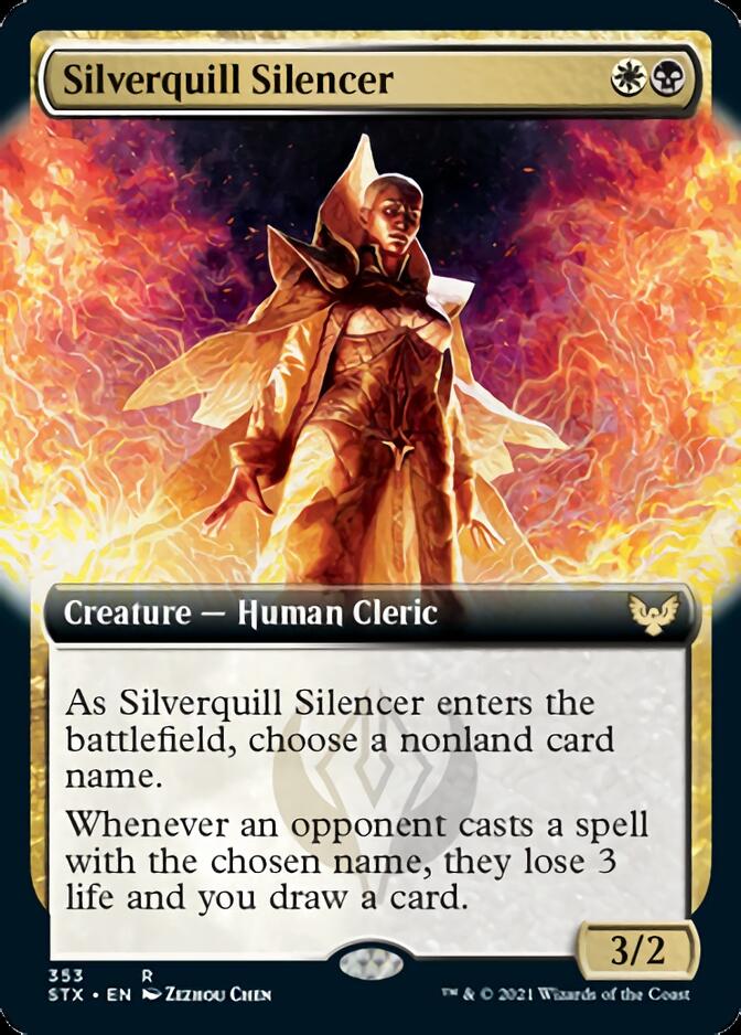 Silverquill Silencer (Extended) [Strixhaven: School of Mages] | Play N Trade Winnipeg