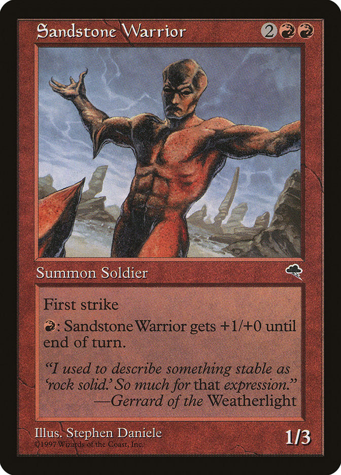 Sandstone Warrior [Tempest] | Play N Trade Winnipeg