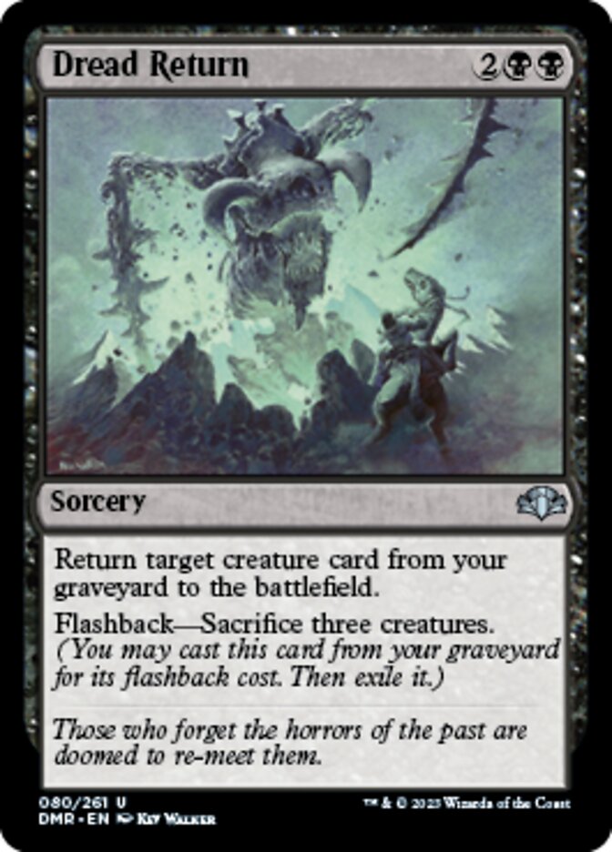 Dread Return [Dominaria Remastered] | Play N Trade Winnipeg