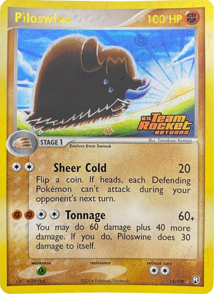 Piloswine (13/109) (Stamped) [EX: Team Rocket Returns] | Play N Trade Winnipeg