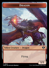 Human Soldier // Dragon (0021) Double-Sided Token [Commander Masters Tokens] | Play N Trade Winnipeg