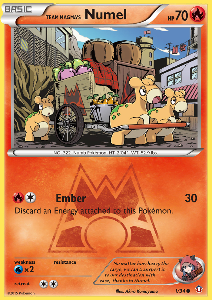 Team Magma's Numel (1/34) [XY: Double Crisis] | Play N Trade Winnipeg