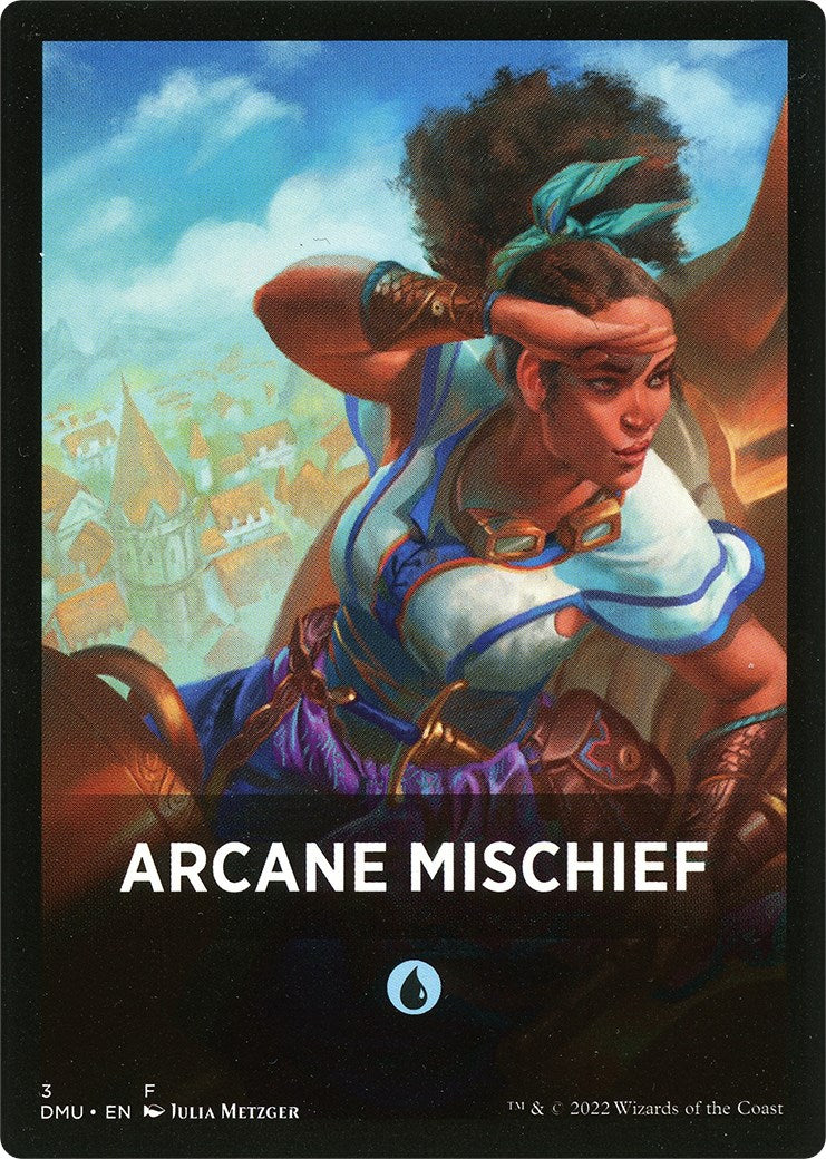 Arcane Mischief Theme Card [Dominaria United Tokens] | Play N Trade Winnipeg